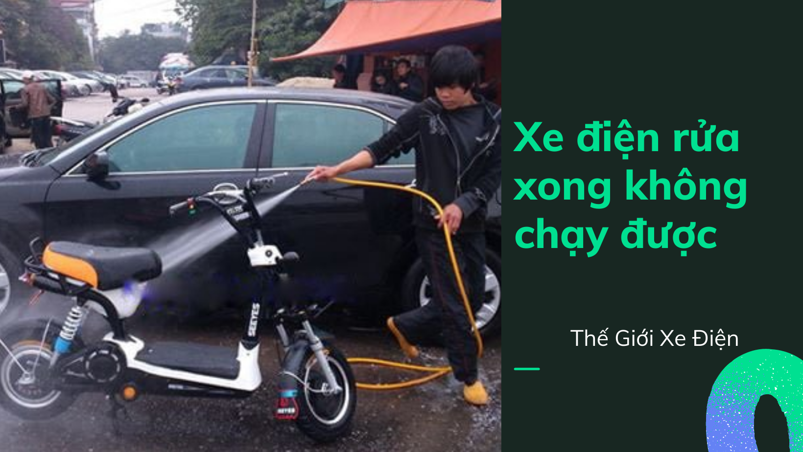 Xe điện rửa xong không chạy được Xe điện rửa xong không chạy được