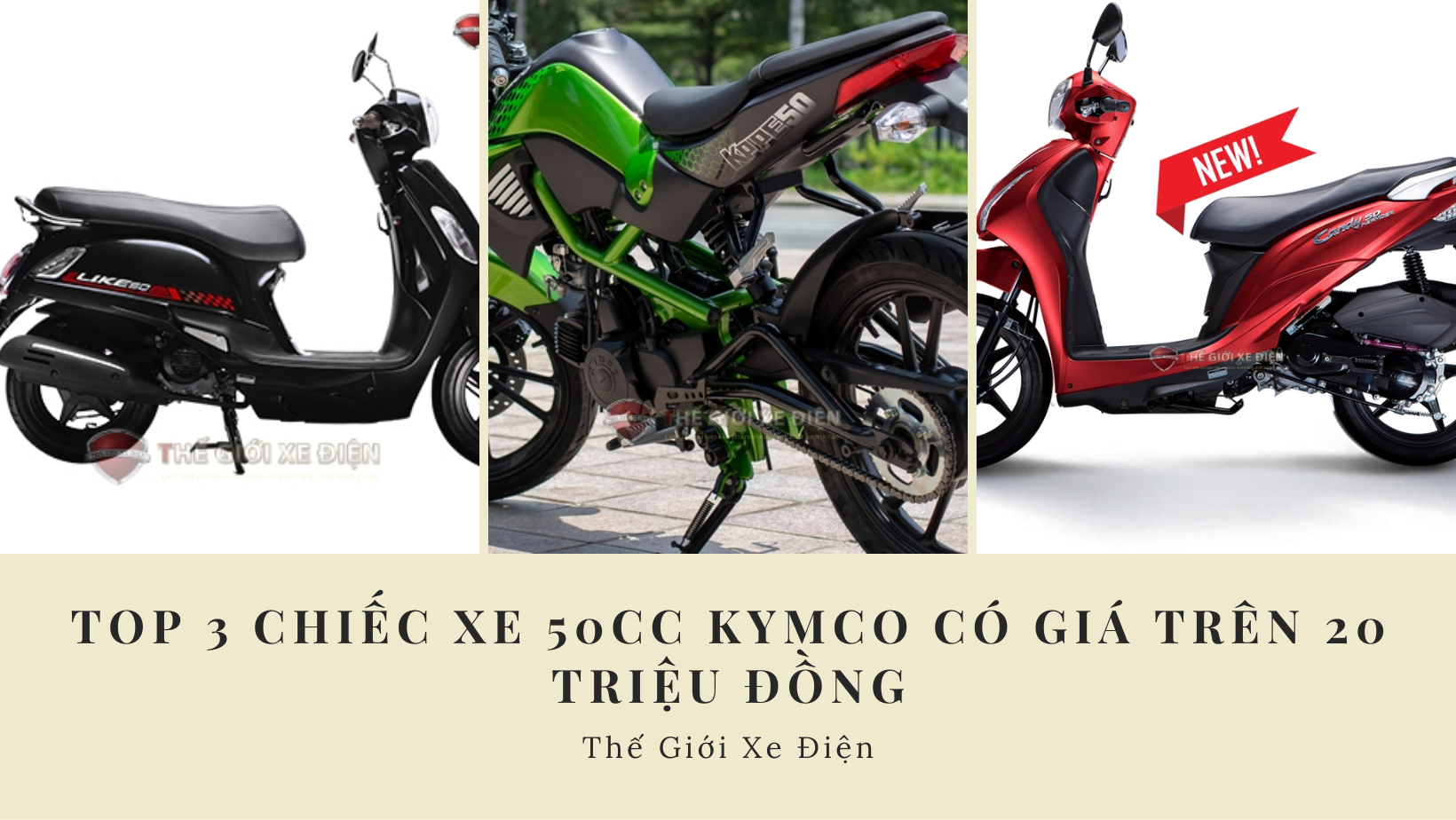 Top 3 chiếc xe 50cc Kymco có giá trên 20 triệu đồng Top 3 chiếc xe 50cc Kymco có giá trên 20 triệu đồng