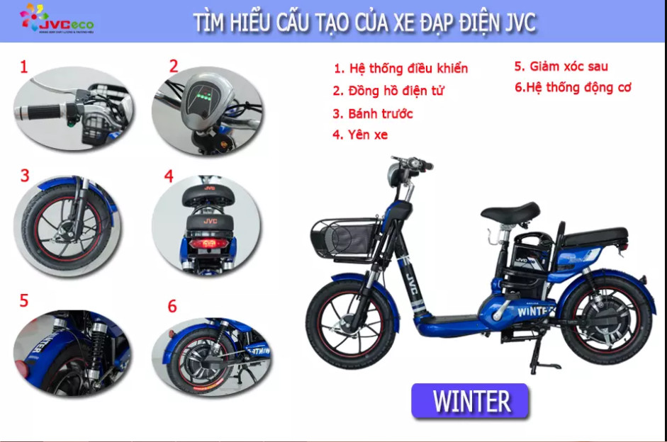 Xe đạp điện JVC Winter New Xe đạp điện JVC Winter New